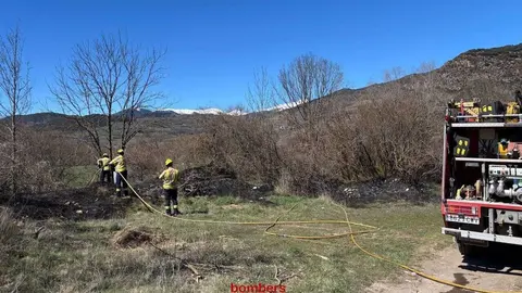 Bombers Bellver de Cerdanya incendi