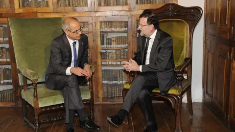 Toni Mart&iacute; amb Mariano Rajoy