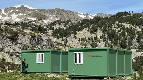 Campament temporal helitransportat Forestal Catalana