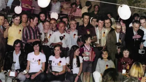 Trobada d'Acordionistes del Pirineu a Ars&egrave;guel, 1977