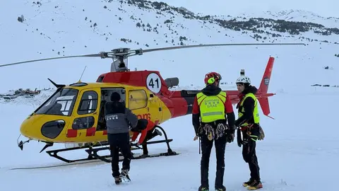 Allau Baqueira recerca esquiador 1