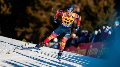 13.12.2025, Davos, Switzerland (SUI):
Jaume Pueyo (ESP) - FIS world cup cross-country, individual sprint, Davos (SUI). www.nordicfocus.com. &copy; Modica/NordicFocus. Every downloaded picture is fee-liable.