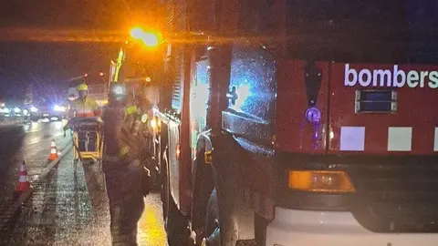 Bombers Narg&oacute; accident Organy&agrave;