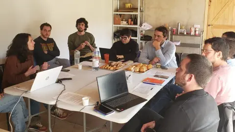 Reuni&oacute; de l'Ateneu Cooperatiu de l'Alt Pirineu amb el Director General d'Economia Social