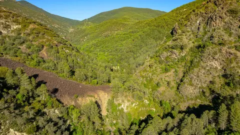 ENG: Aerial view of the Enseu ravine, in the municipality of Baix Pallars, on a spring afternoon (Pallars Sobir&agrave;, Lleida, Catalonia, Spain, Pyrenees)
ESP: Vista a&eacute;rea del barranco de Enseu, en el municipio de Baix Pallars, en una tarde de primavera (Pallars Sobir&agrave;, L&eacute;rida, Catalu&ntilde;a, Espa&ntilde;a, Pirineos)
FR: Vue a&eacute;rienne du ravin d'Enseu, dans la commune de Baix Pallars, un apr&egrave;s-midi de printemps (Pallars Sobir&agrave;, Lleida, Catalogne, Espagne, Pyr&eacute;n&eacute;es)
CAT: Vista a&egrave;ria del barranc d'Enseu, al municipi de Baix Pallars, en una tarda de primavera (Pallars Sobir&agrave;, Catalunya)