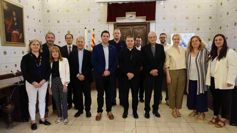 Visita bisbe a l'Ajuntament de la Seu