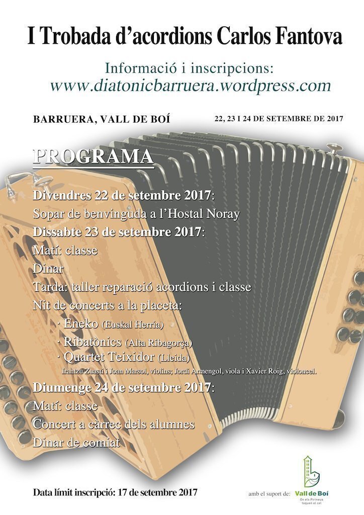 Cartell I Trobada acordions Carlos Fantova