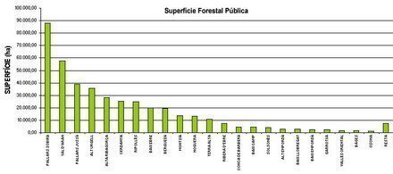 Superfície forestal pública
