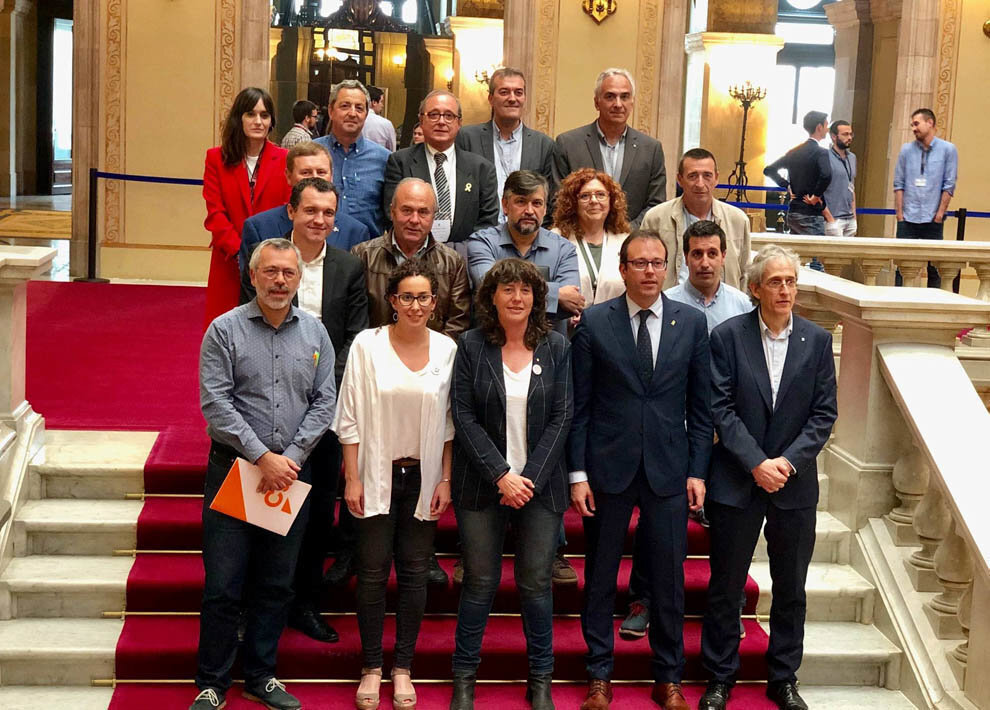 Foto de grup al Parlament