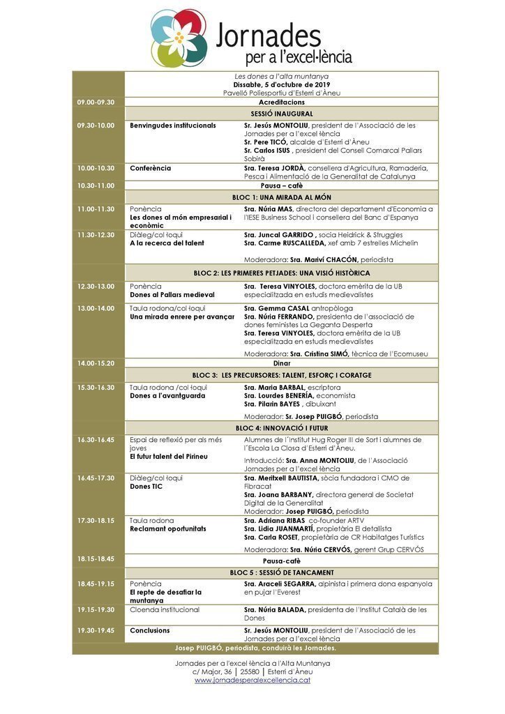 Programa Jornades Excel·lència