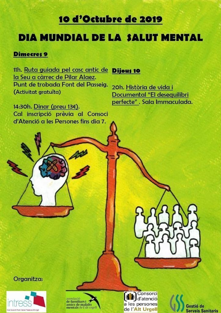 Cartell salut mental la Seu