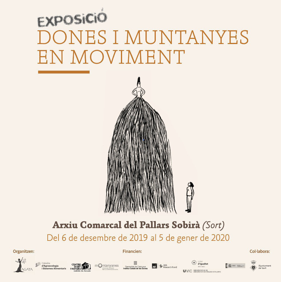 Cartell de la mostra 'Dones i muntanyes en moviment'. (vertical)