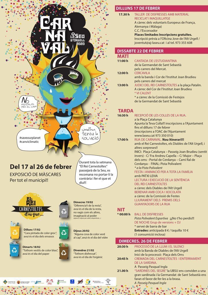 Carnaval la Seu cartell