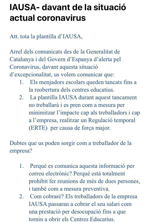 Carta IAUSA 1
