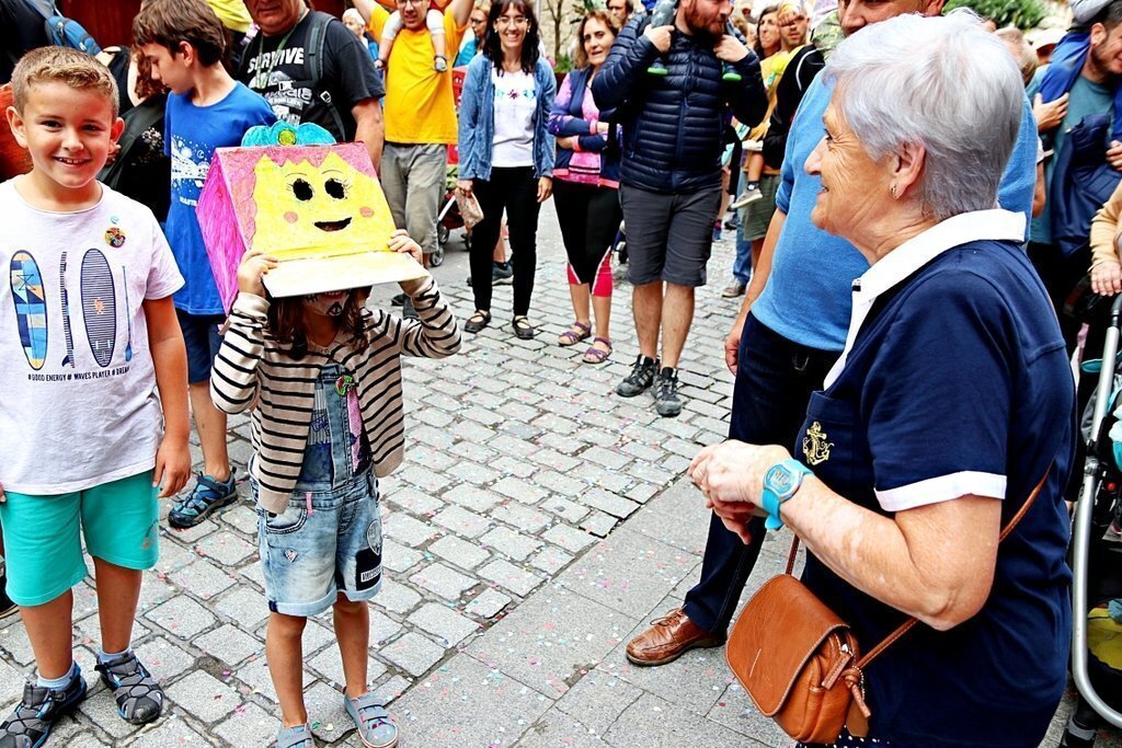 Passacarrers de diumenge a l'Esbaiola't. Imatge del 28 de juliol de 2019. (Horitzontal)