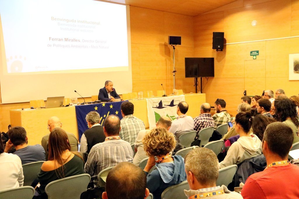 El director general de Polítiques Ambientals, Ferran Miralles, durant la presentació de les jornades del PirosLife el 19 de setembre del 2019. (horitzontal)