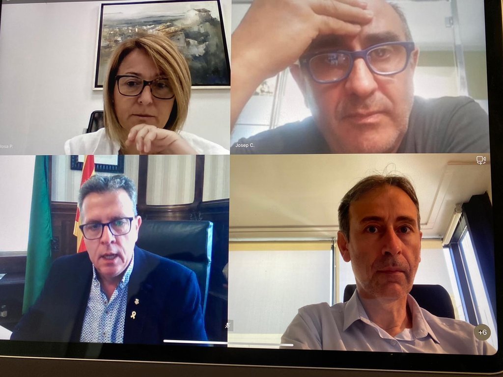 Captura de pantalla de la reunió del Consell d’Administració del Patronat de Turisme de la Diputació de Lleida. Imatge del 28 de juliol de 2020. (Horitzontal)