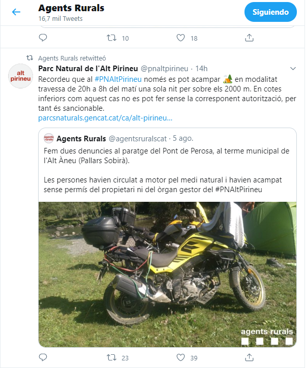 Agents Rurals Alt Àneu acampada
