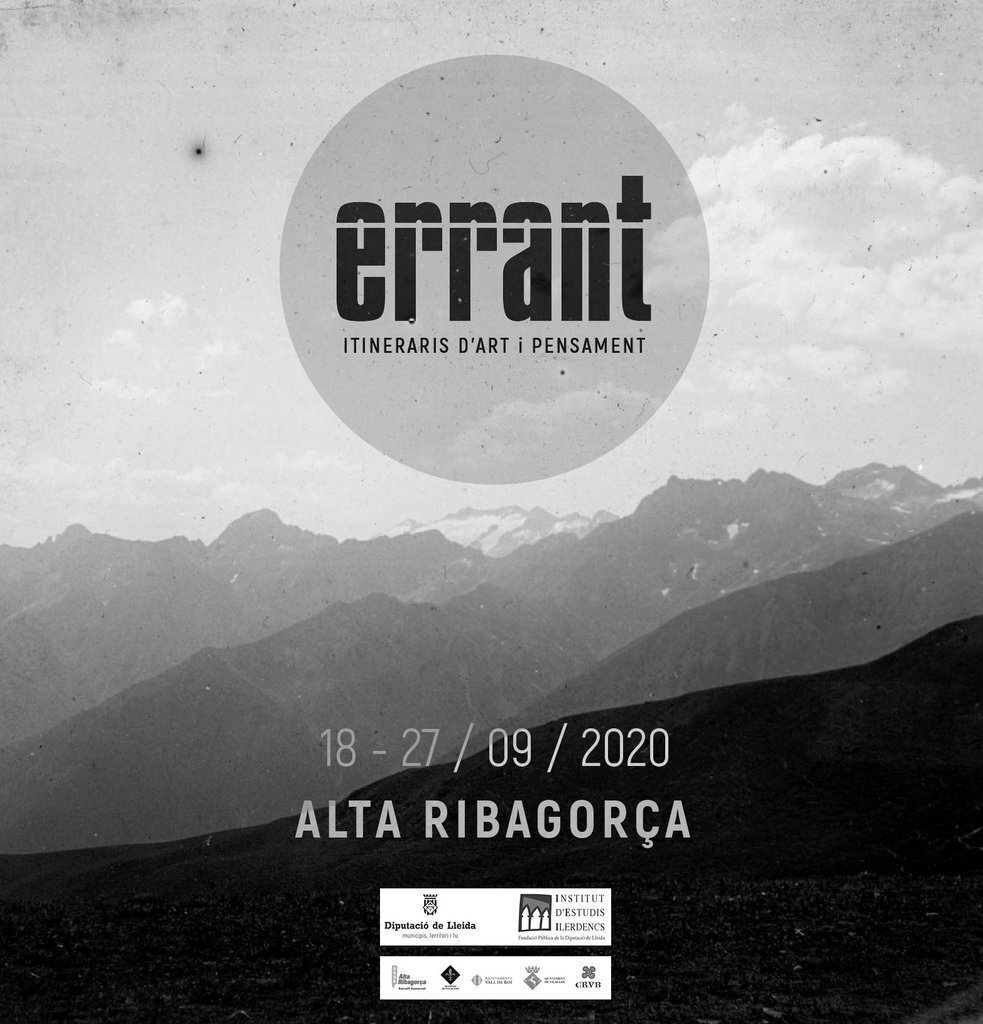 Cartell del festival 'Errant'. Imatge del 8 d'agost de 2020. (Horitzontal)