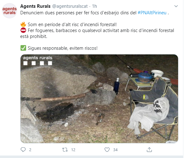 Denunciats per fer foc al PNAP bis