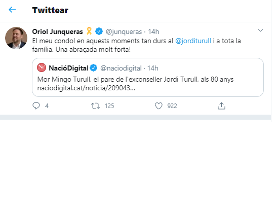 Oriol Junqueras twitter