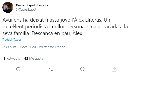 Xavier Espot twitter
