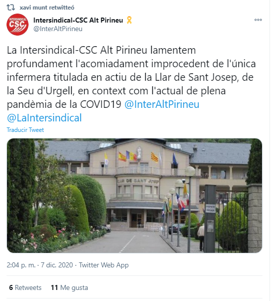 CSC Llar de Sant Josep twitter
