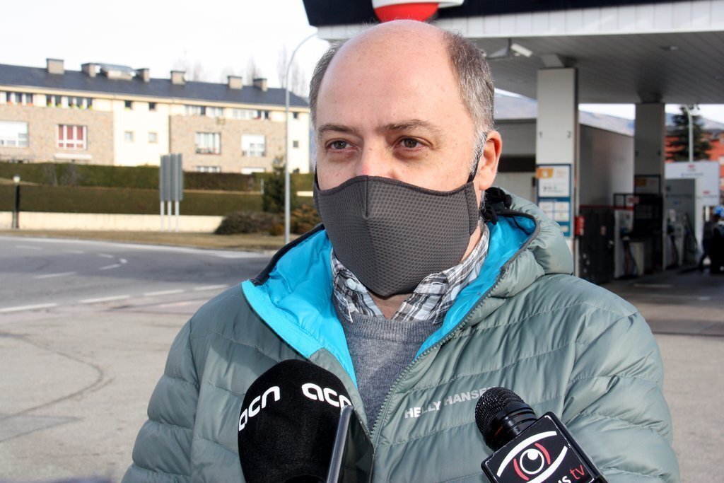 Pla mitjà del president d'Empresariat Cerdanya, Francesc Armengol. Imatge del 7 de desembre de 2020 (Horitzontal).