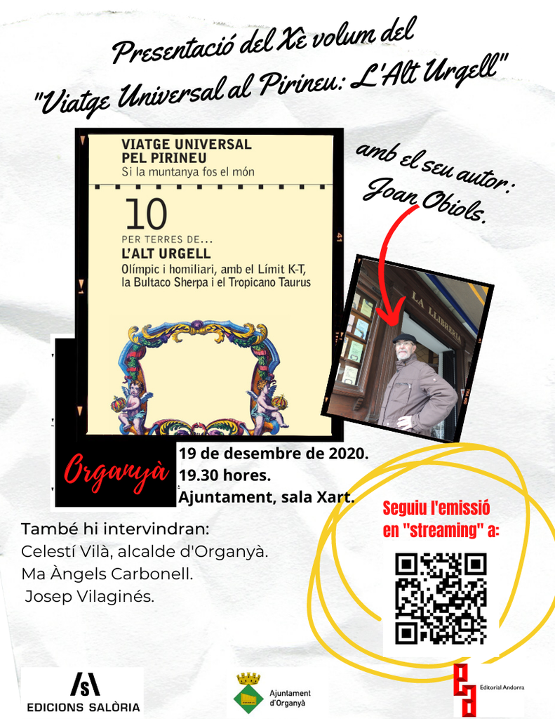 Cartell presentació Organyà 2020