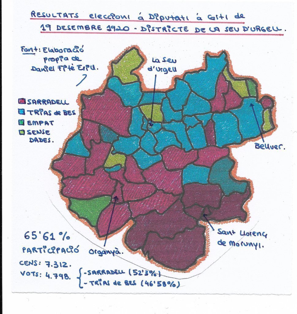2020-11-24, Mapa electoral 1920 Seu d'Urgell (1)