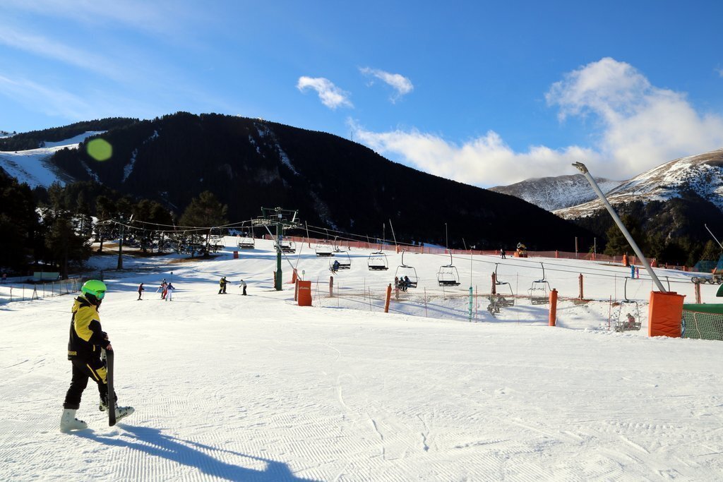 Pla general de l'estació d'esquí de la Molina el 24 de desembre del 2020. (horitzontal)