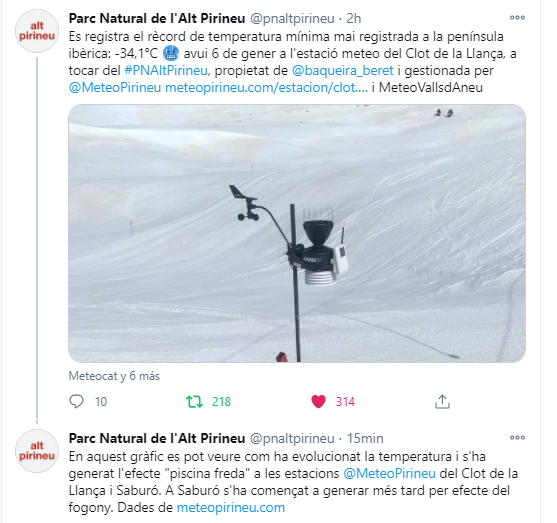 Estació meteorològica Clot de la Llança