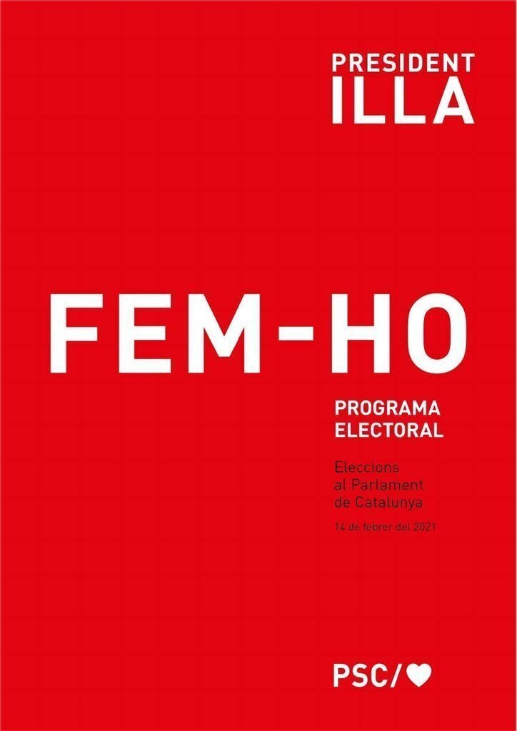 Programa electoral PSC