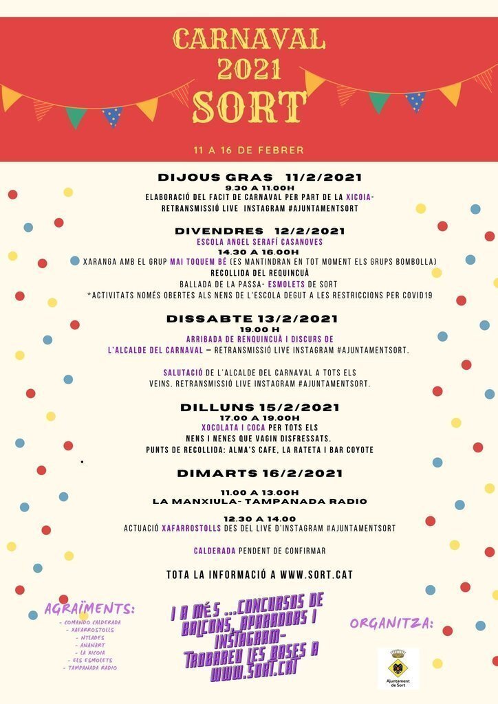 Cartell Carnaval Sort 2021