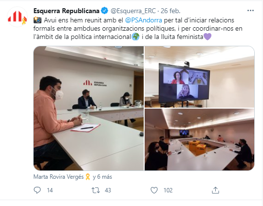 Reunió ERC amb PS Andorra