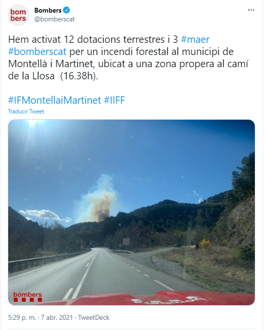 Incendi la Llosa 2