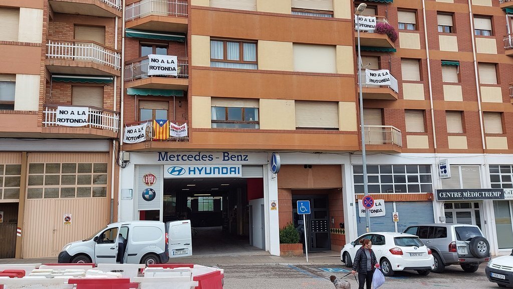Rotonda Tremp protestes