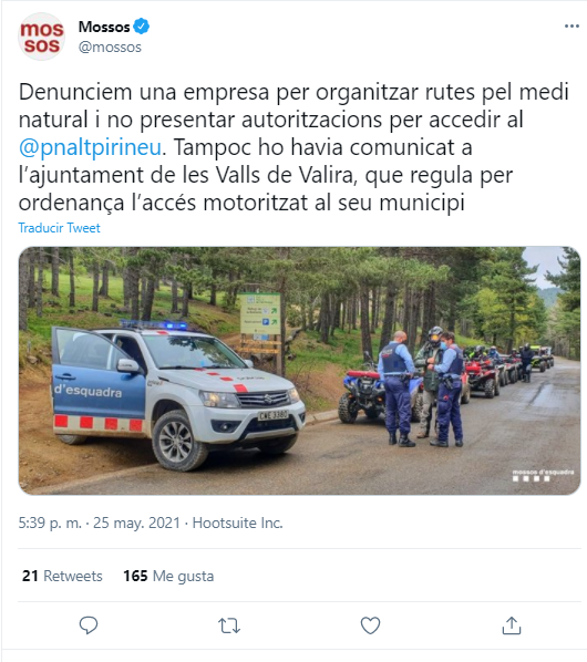 Mossos denúncia empresa vehicles medi natural bis