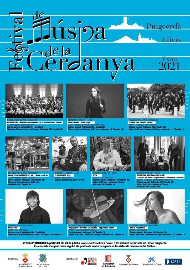 Festival de Música de Cerdanya 2021 cartell