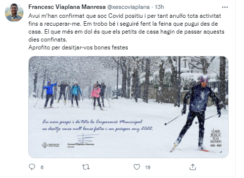 Viaplana positiu covid