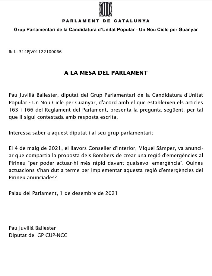 cup regió emergències Pirineu