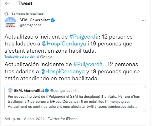 Poliesportiu Puigcerdà evacuació