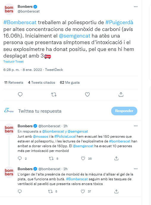 Poliesportiu Puigcerdà evacuació 2