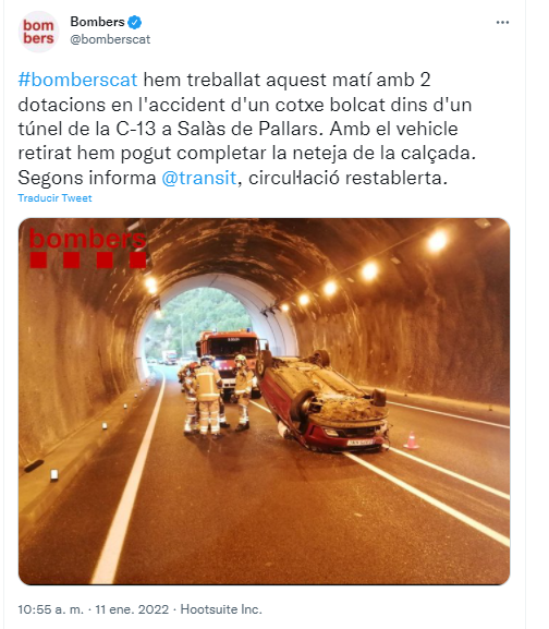 Bombers túnel Salàs de Pallars bis