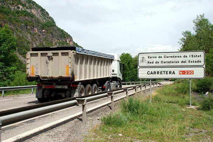 N-230 al Pont de Suert