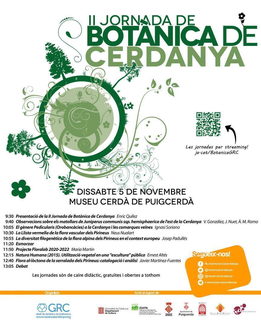 2nes jornades botànica Cerdanya cartell