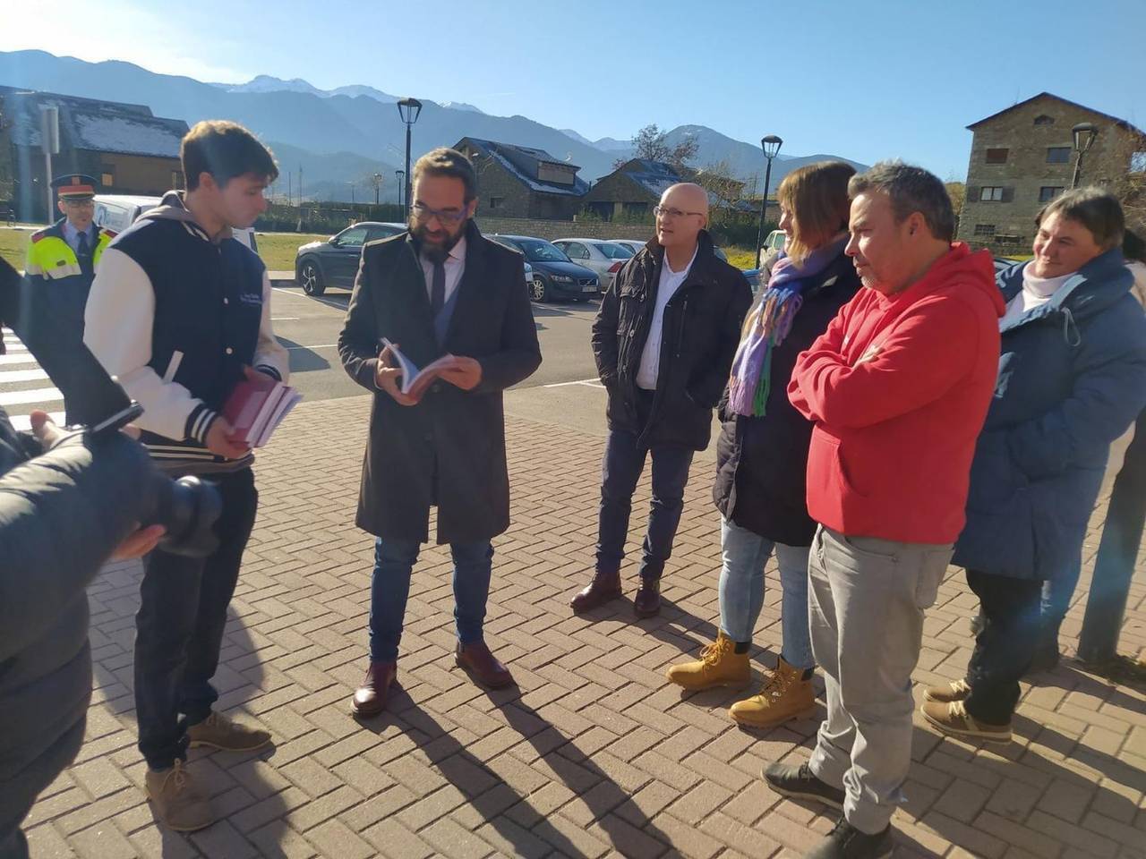 Conseller Juli Fernàndez a Bellver de Cerdanya