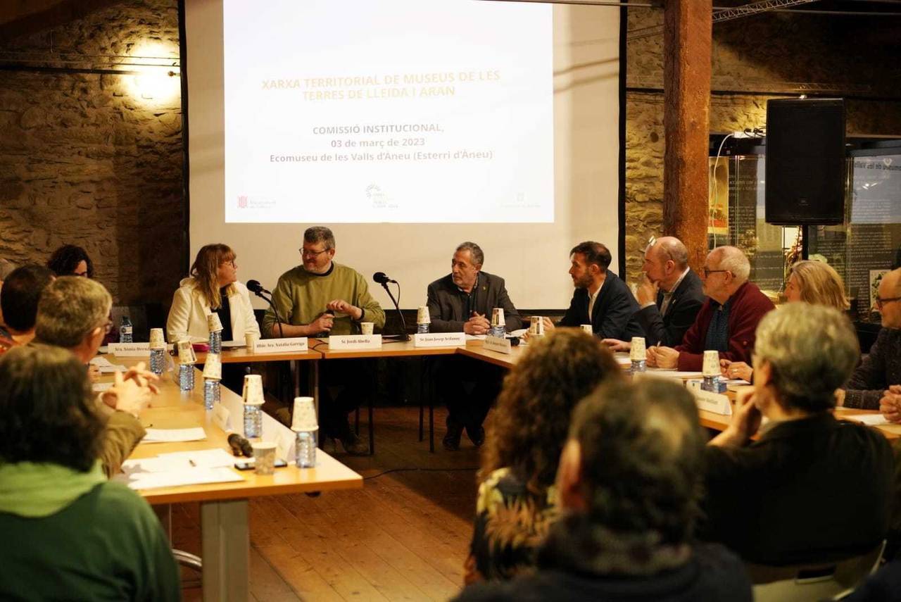 Natàlia Garriga a l'ecomuseu de les Valls d'Àneu