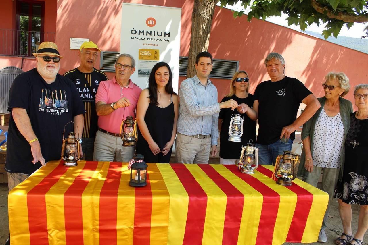 Flama del Canigó rebuda La Seu