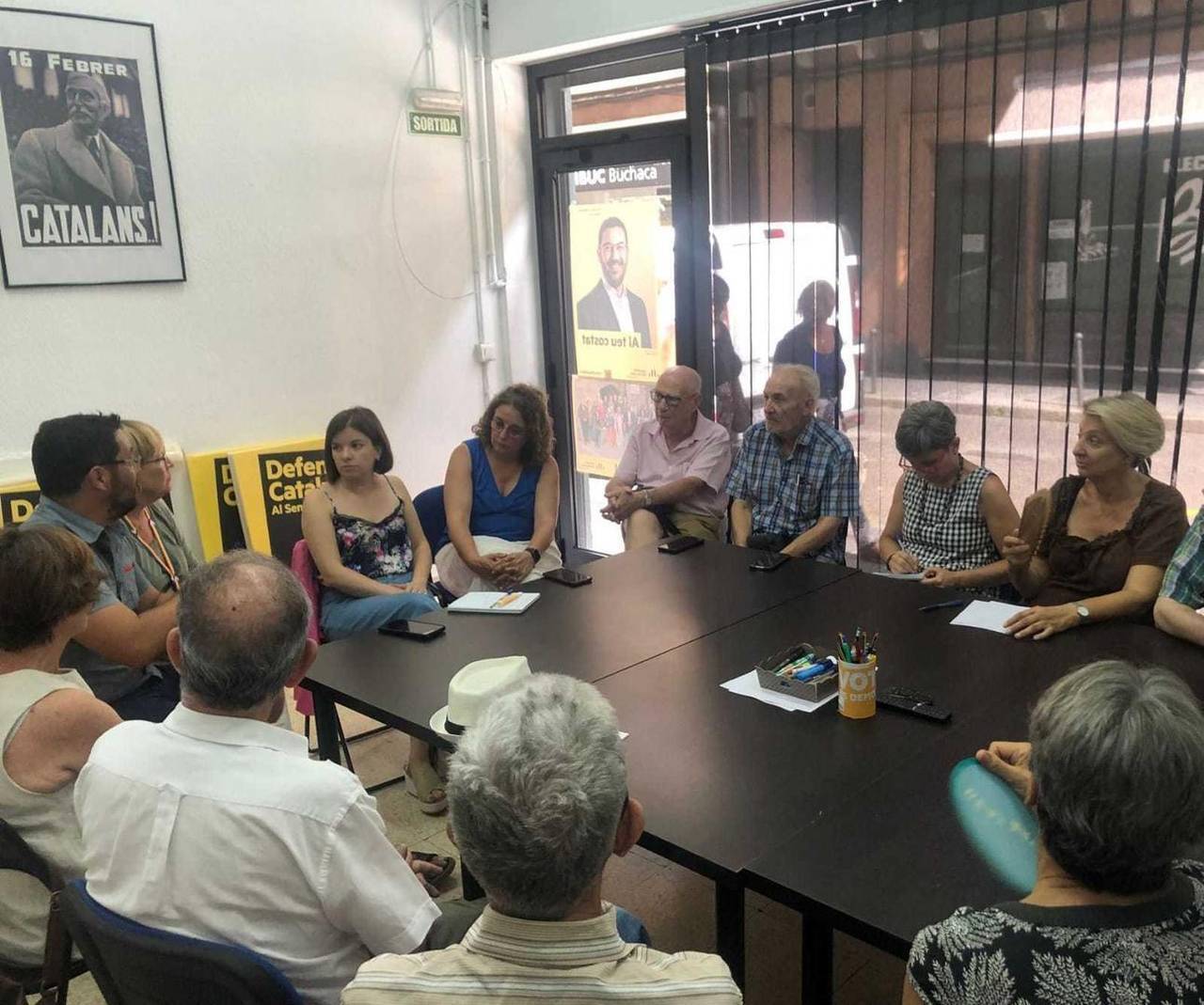 Les candidates d'Esquerra Republicana es reuneixen amb el Consell de la Gent Gran a l'Alt Urgell